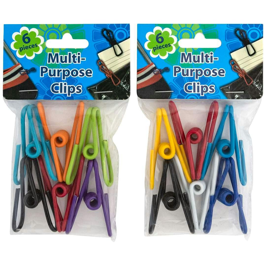 Wholesale Bag Clips - 5 Pieces, Assorted Colors, Large, Small