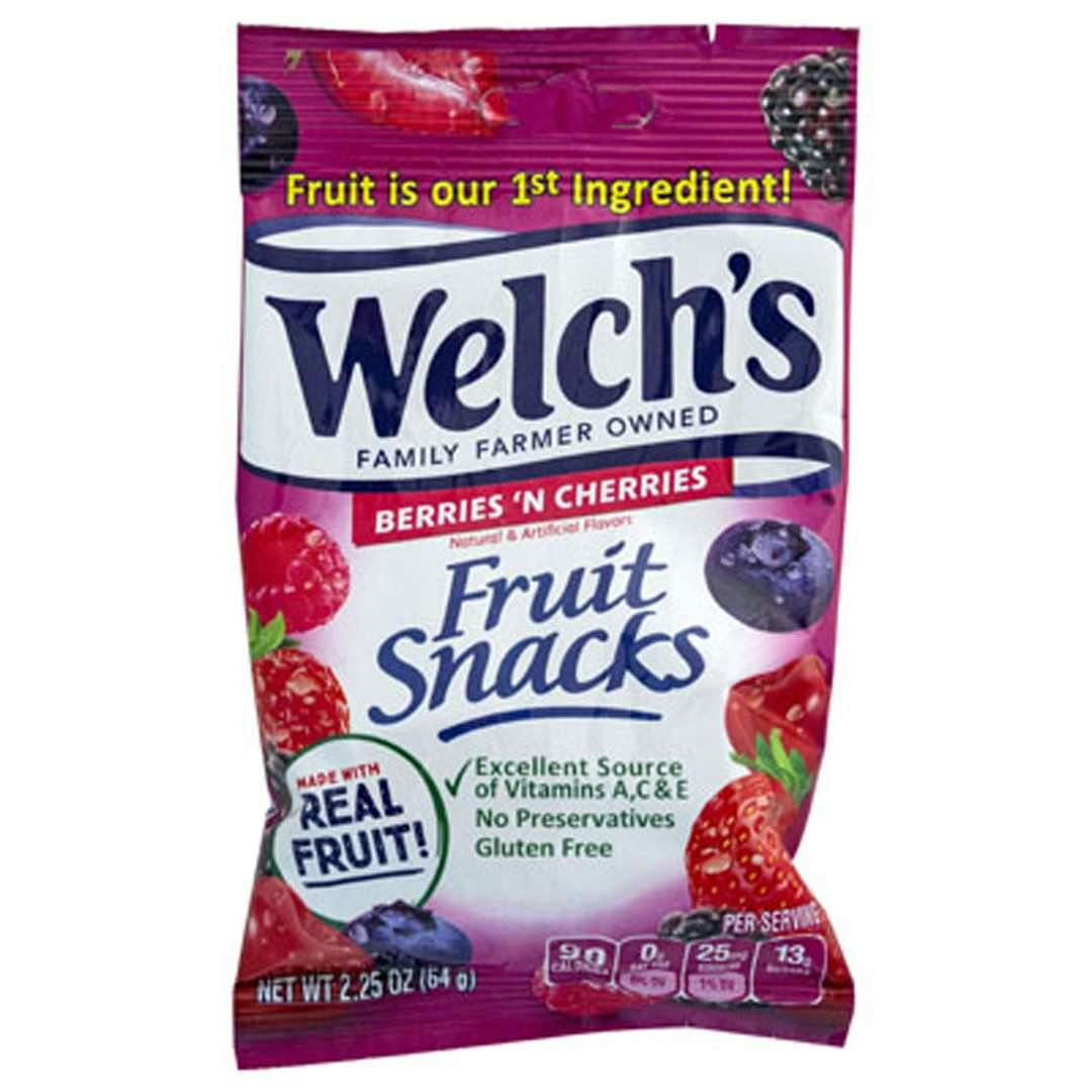 Welch's Fruit Snacks - Berries & Cherries, 2 oz Pouch