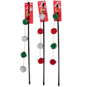 Cat Wand Toys - Christmas Design, 16"