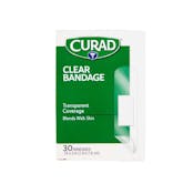 CURAD Clear Plastic Bandages - 30 Count