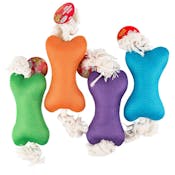 Plush Bone Dog Toys - Assorted, Rope & Squeaker