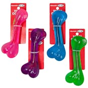 Dog Chew Toys - Rubber Bone, 4 Colors, 6"