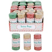 Twine Rope Spools - Green/Red/Natural, 150'
