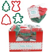Christmas Cookie Cutters - 4 per Pack, Red & Green