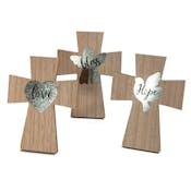 Cross Easels - 3 Sayings, 7.8" x 5.8"