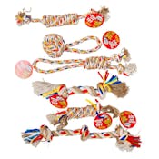 Dog Rope Chews - Colorful, Knotted