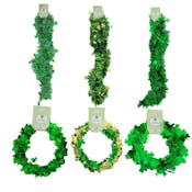 St. Patrick's Day Tinsel Garland - Six Assorted Styles