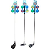 Golf Playsets - 3 Assorted Clubs + 4 Golf Balls