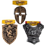 Knight Costume Pieces - Mask, Shield, & Chest Plate
