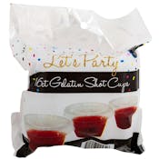 Gelatin Shot Cups - Clear, with Lids, 16 Count