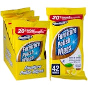Furniture Polish Wipes, Lemon