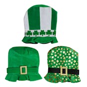 St. Patrick's Day Adult Velvet Hats - Assorted