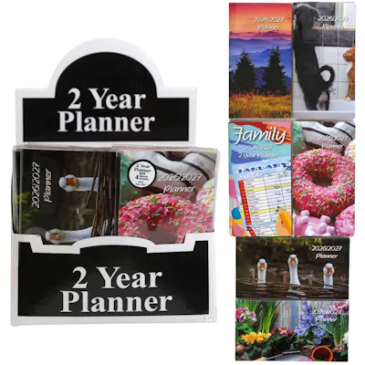 2 Year Planners 2027-2028, Assorted