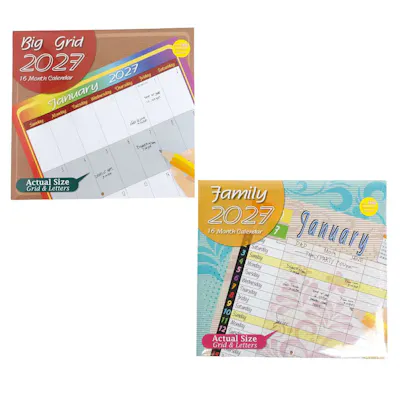 2027 Wall Calendars - 16 Months