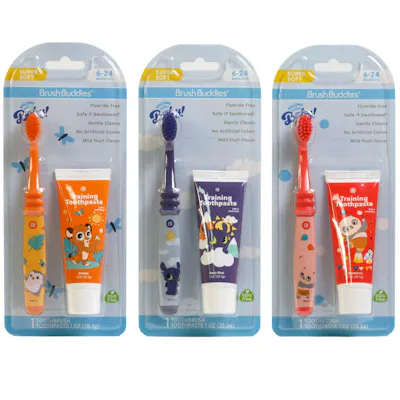 Kid's Toothbrush and Toothpaste Sets