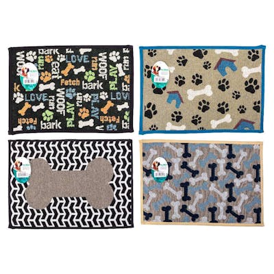 Pet Mats - Assorted Dog Designs, Non-Slip