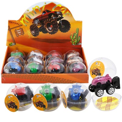 Mini Monster Truck in Jewel Case with Propulsion Key - Assorted