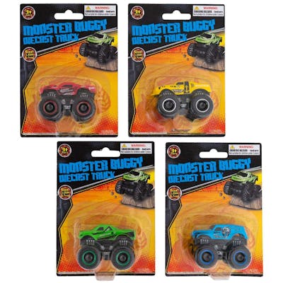 Monster Buggy Diecast Truck - 4 Assorted