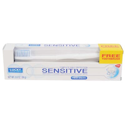 Toothpaste with Toothbrush Set for Sensitive Teeth - 3.5 oz