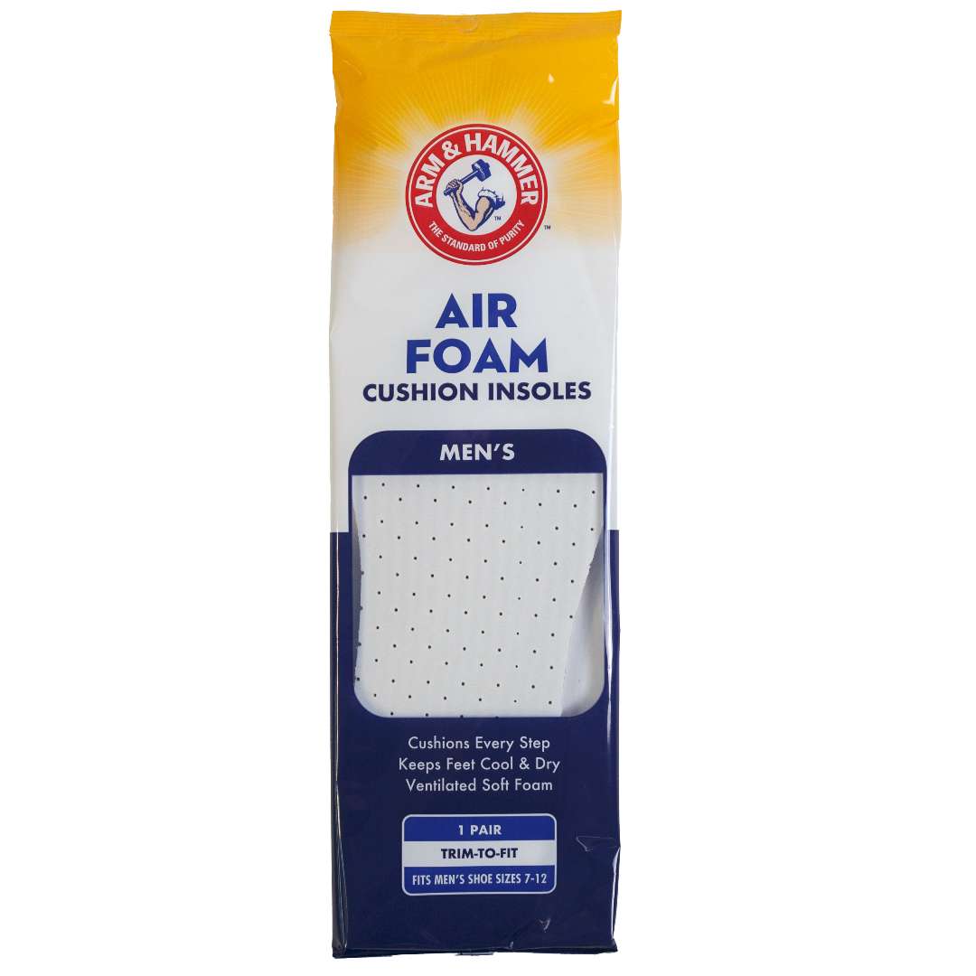 Arm & Hammer Air Foam Insoles - Mens Shoe Size 7-12