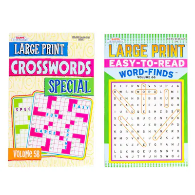 Large Print Puzzle Books - Two Titles