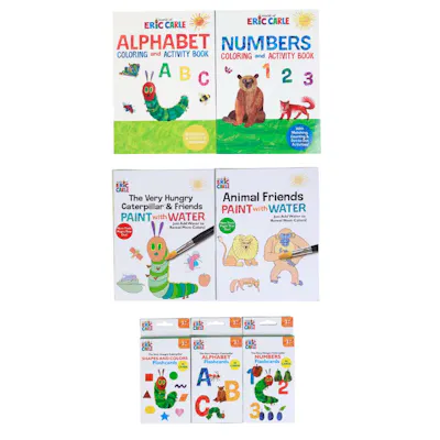 Eric Carle Coloring Books, Paint with Water, and Flashcards