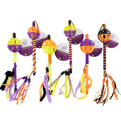 Halloween Cat Toy Wands - Assorted Styles