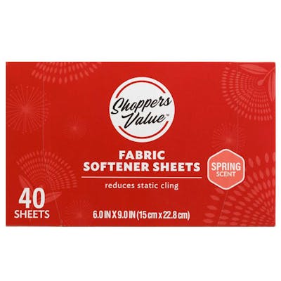 Dryer Sheets - 40 Count, Spring Scent