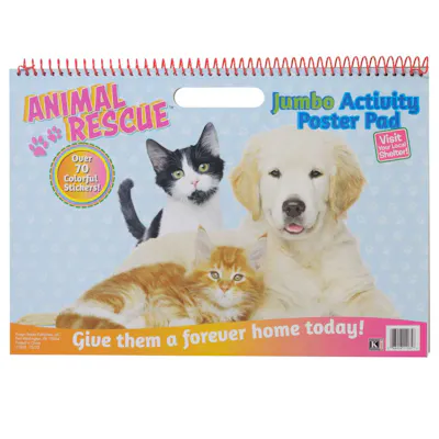 Animal Rescue Jumbo Activity Pad - 24 Pages