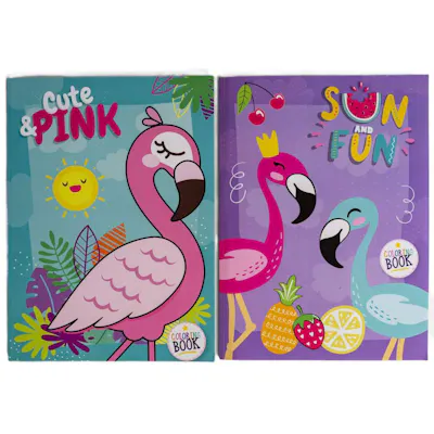 Flamingo Coloring Books - Two Titles