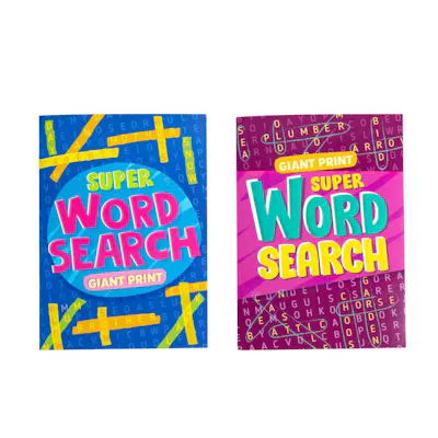 Large Print Word Search Books - 80 Pages -Two Titles