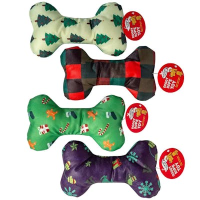 Christmas Canvas Dog Toys - Assorted Styles