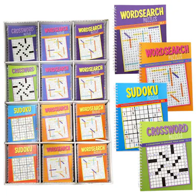 Puzzle Books, Spiral - Four Titles