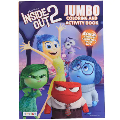 Disney Inside Out 2 Jumbo Coloring and Activity Books - 64 Pages