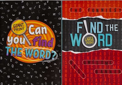 Word Find Books - Giant Print, Two Titles