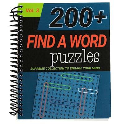 Find a Word Puzzles, Spiral Bound - 256 Pages