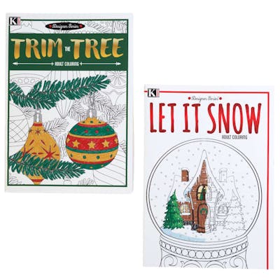 Adult Christmas Coloring Books, Assorted - 64 Pages