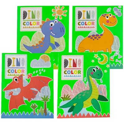 Dinos in Color Coloring Books, Assorted - 24 Pages