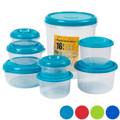 Food Storage Container Sets - 16 Pieces