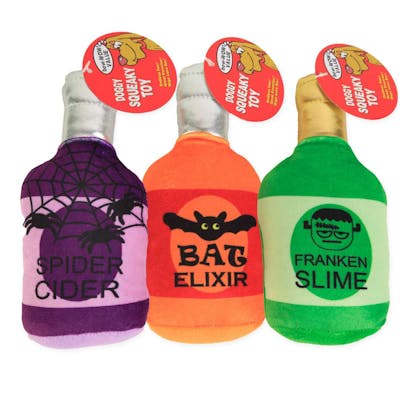 Halloween Poison Bottle Dog Toys - Assorted