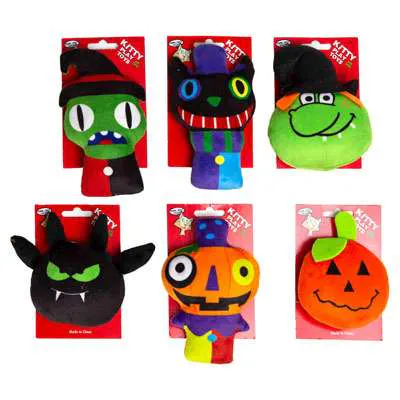 Halloween Cat Toys - 6 Assorted Styles
