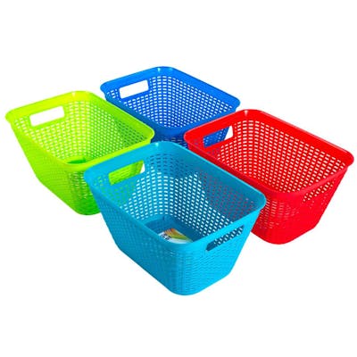 Large Rectangular Baskets - Assorted Colors