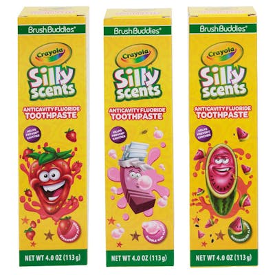Crayola Silly Scents Kids Toothpaste, Assorted Flavors - 4 oz