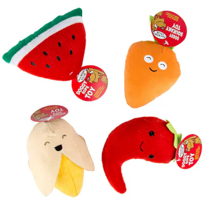 Dog Toy Assortment - Food Theme