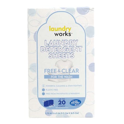 Laundry Detergent Sheets - Free &amp; Clear, 12 Packs