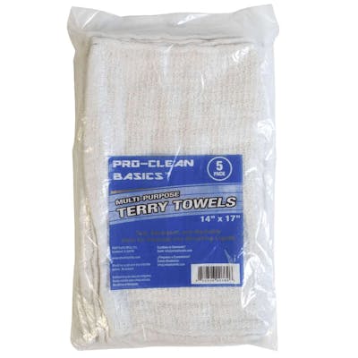 Multipurpose Terry Towels - 5 Pack