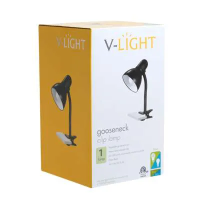 Gooseneck Clip Lamp - Black