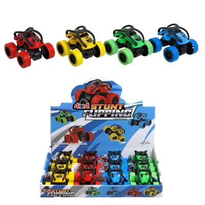 Stunt Cars, Assorted - 4" x 4"