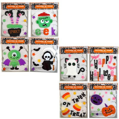 Halloween Gel Stickers - Assorted
