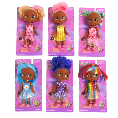 Assorted Dolls with Colorful Hair